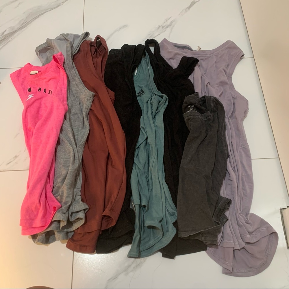 bundle of workout tops